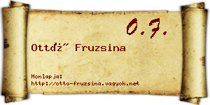 Ottó Fruzsina névjegykártya